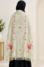 Salampur Pure Wool Shawl – Floral Embroidered