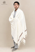 Pure White Wool Shawl (Salampur Swat)